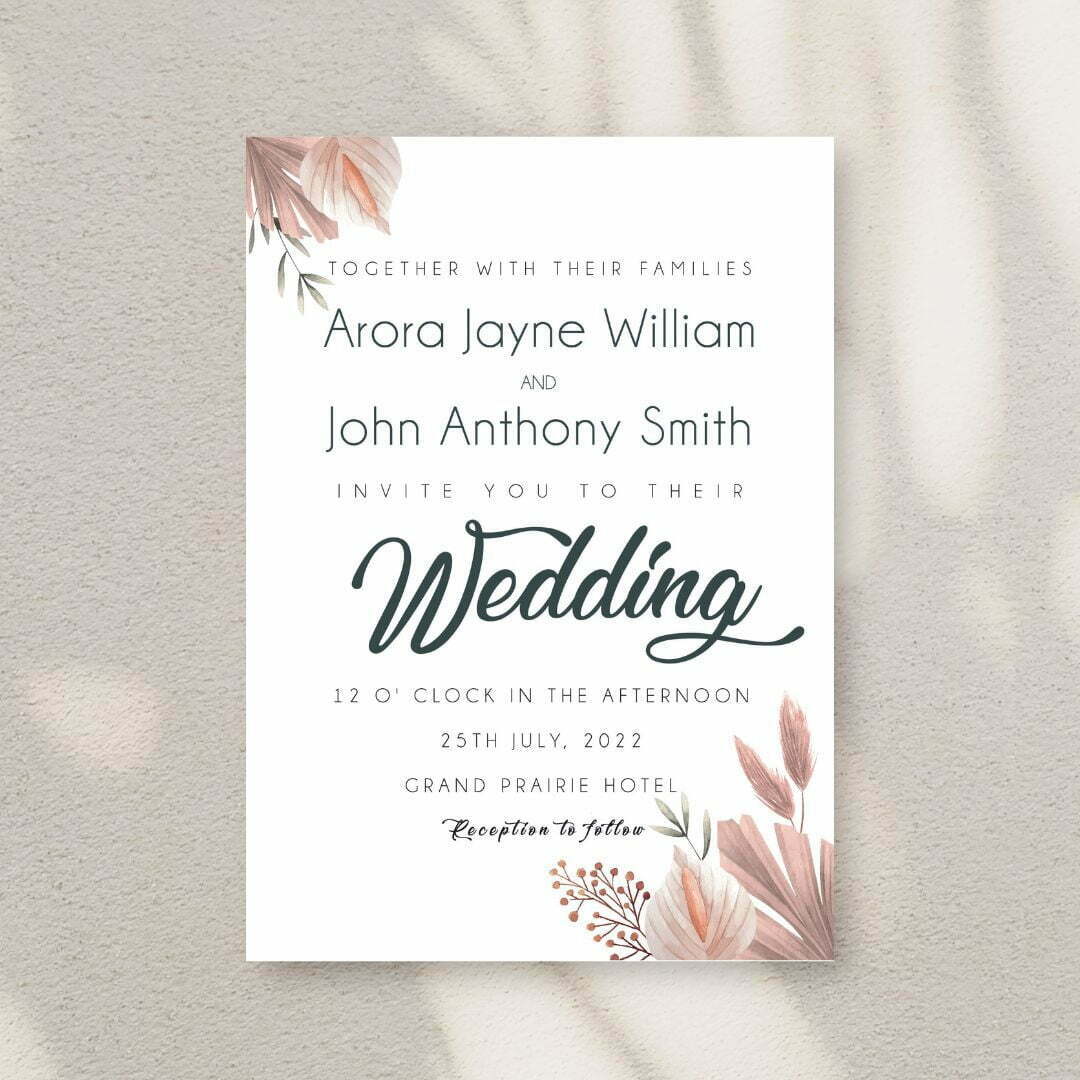 Boho Wedding invitations