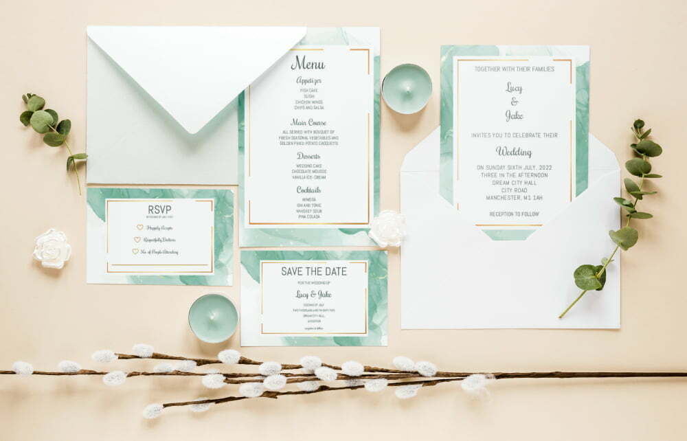 Wedding invitation set